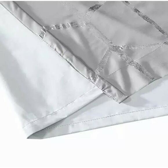 Intelligent Design Raina Blackout Metallic Print Grommet Top Window Curtain - Picture 8 of 10